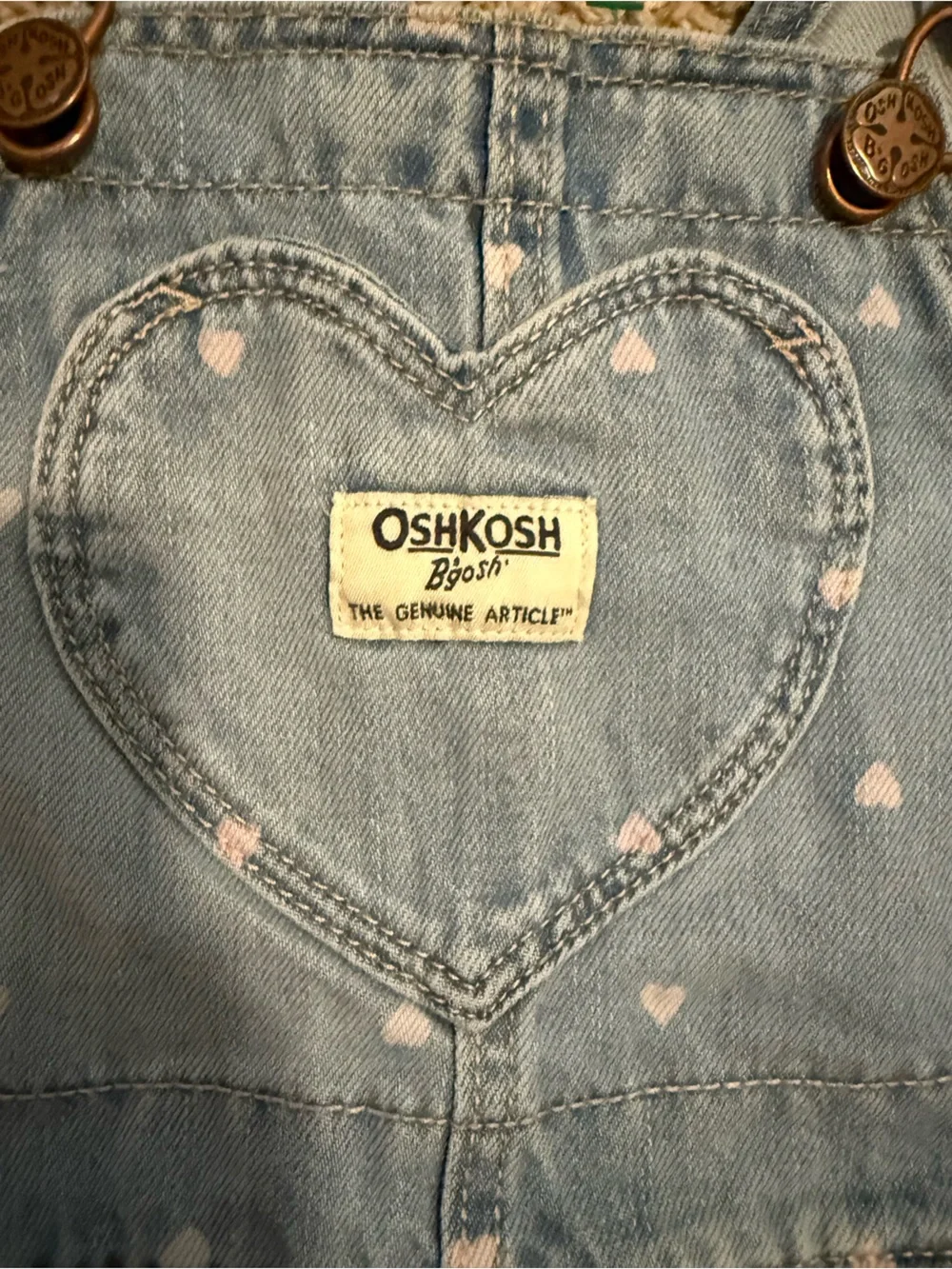 OshKosh Bgosh heart overalls